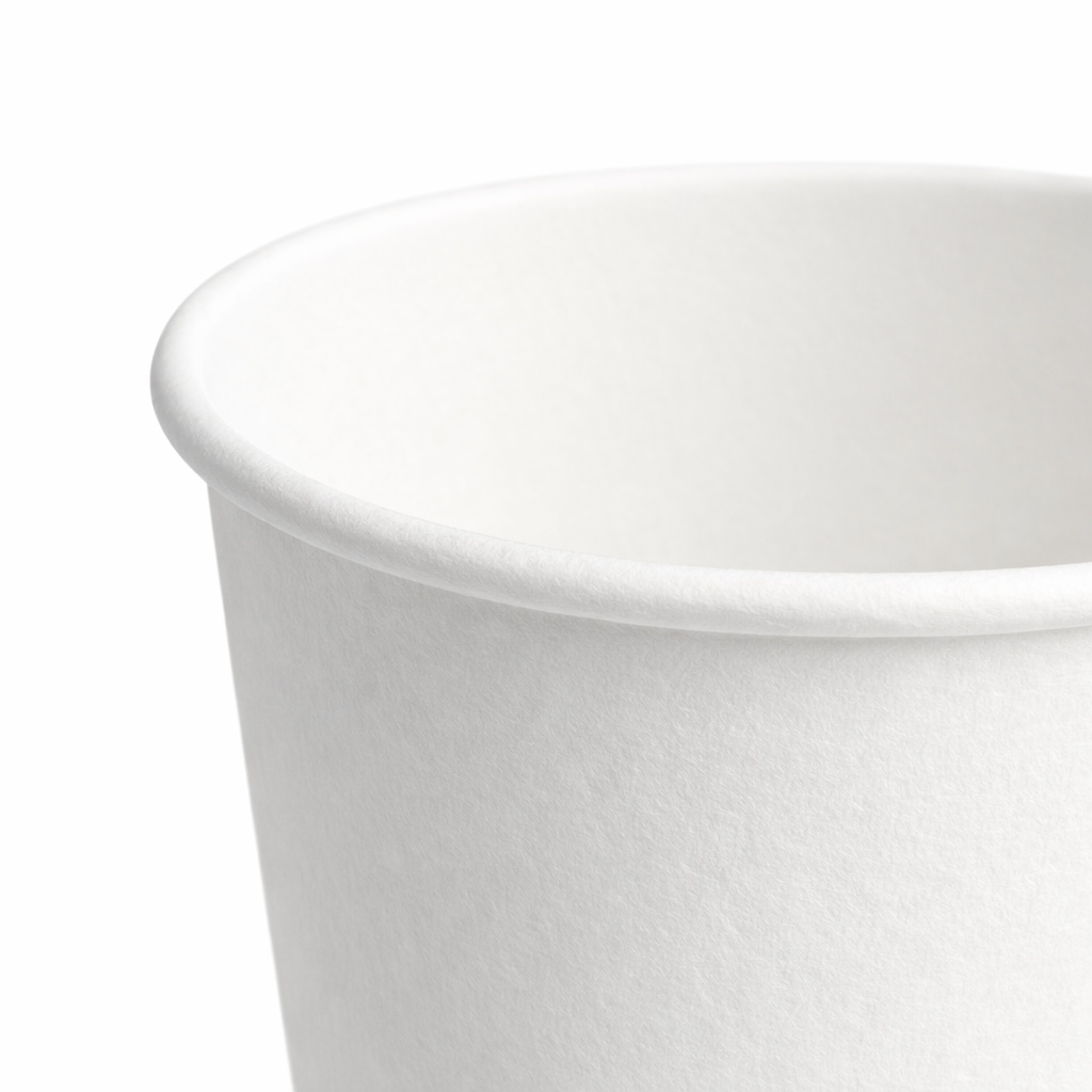 Kaffeebecher To Go 200 ml (8 oz) Weiß | Einweg-Pappbecher für Heißgetränke