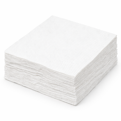 Servietten 1/4-Falz 33×33 cm | 1-lagig | Weiß | Gastronomie