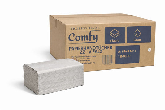 Papierhandtücher VZZ-Falz 25×23 cm | 1-lagig recycelt
