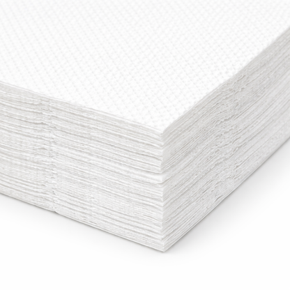 Servietten 1/4-Falz 33×33 cm | 1-lagig | Weiß | Gastronomie