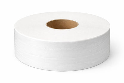 WC Jumbo-Rollen 2-lagig – 6 Stück | Ø Kern 60 mm | Weiß
