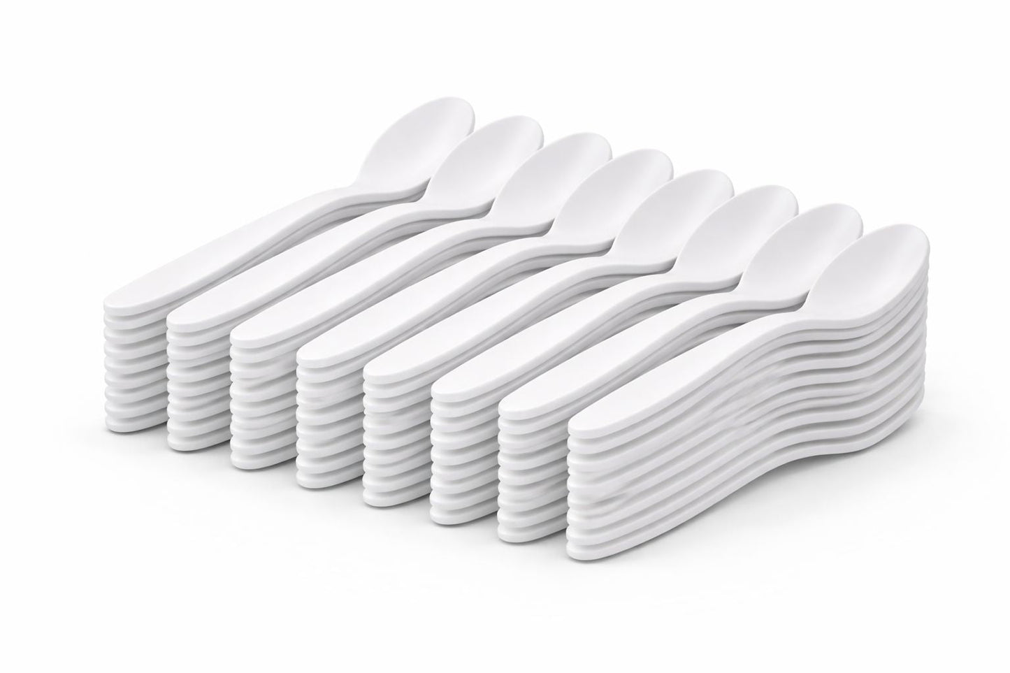 Plastikbesteck Weiß – Messer, Gabel, Löffel | Einweg-Set für Catering & Events