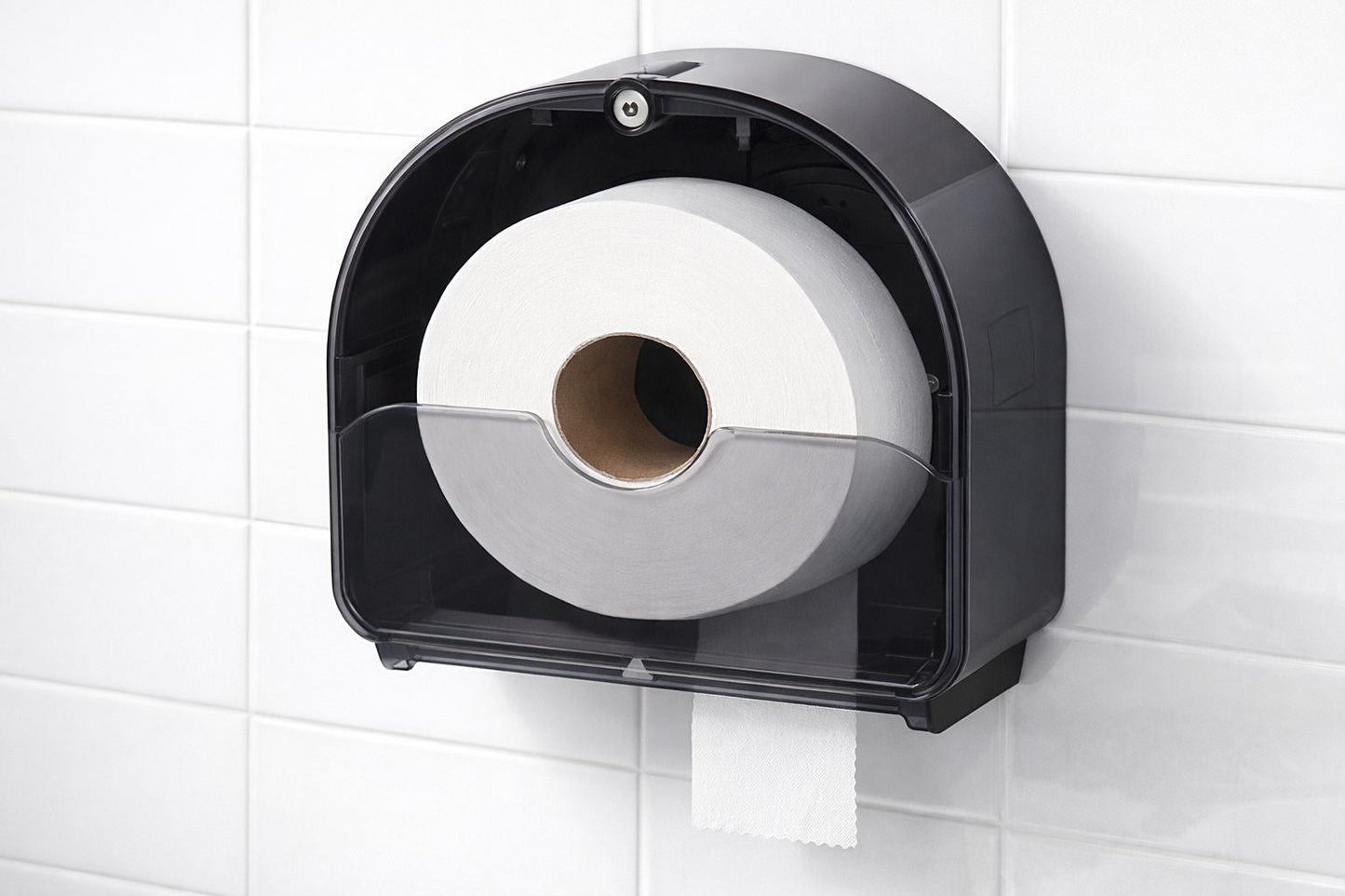 WC Jumbo-Rollen 2-lagig – 6 Stück | Ø Kern 60 mm | Weiß